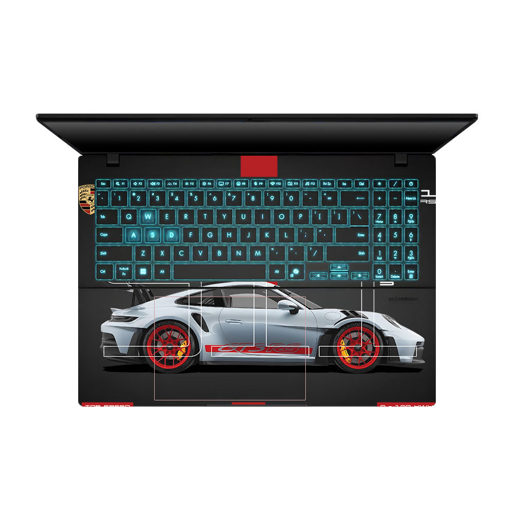 Transparent German Performance Coupe Asus Gaming V16 V3607 Laptop Skin