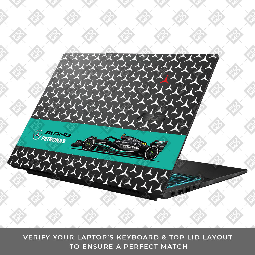 Transparent Silver Grand Prix Asus Gaming V16 V3607 Laptop Skin