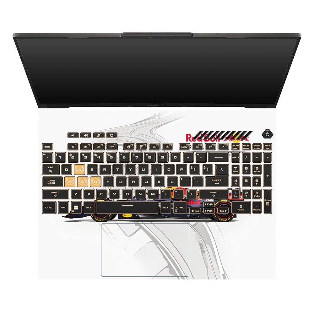Red Bull Racing in Action Asus TUF Gaming F16 and TUF Gaming A16 Laptop Skin