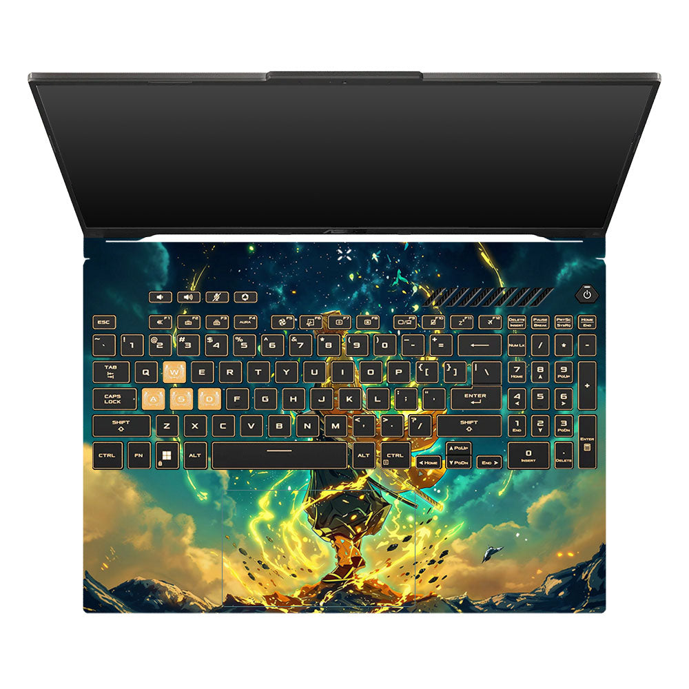 Zenitsu Thunder God Asus TUF Gaming F16 and TUF Gaming A16 Laptop Skin