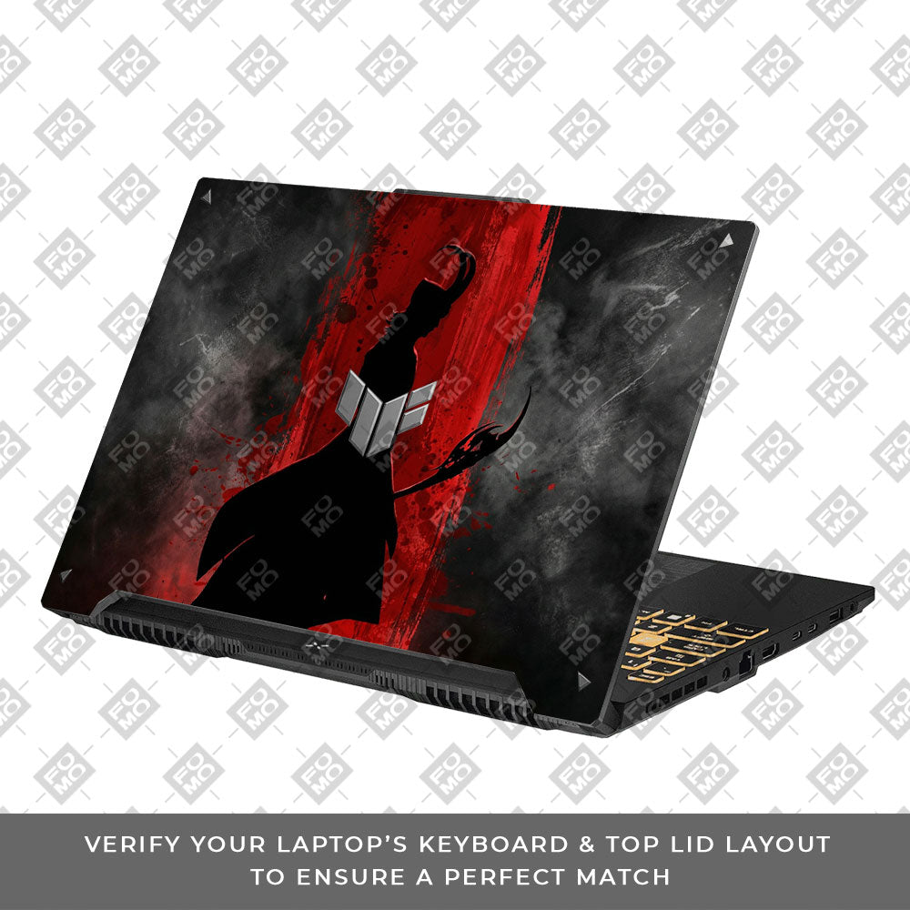 Loki Silhouette Red Strike Asus TUF Gaming F16 and TUF Gaming A16 Laptop Skin