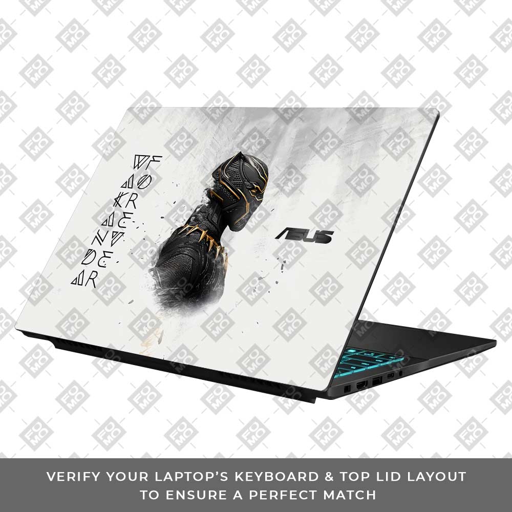 Wakanda Forever Black Panther Comic Asus Gaming V16 V3607 Laptop Skin