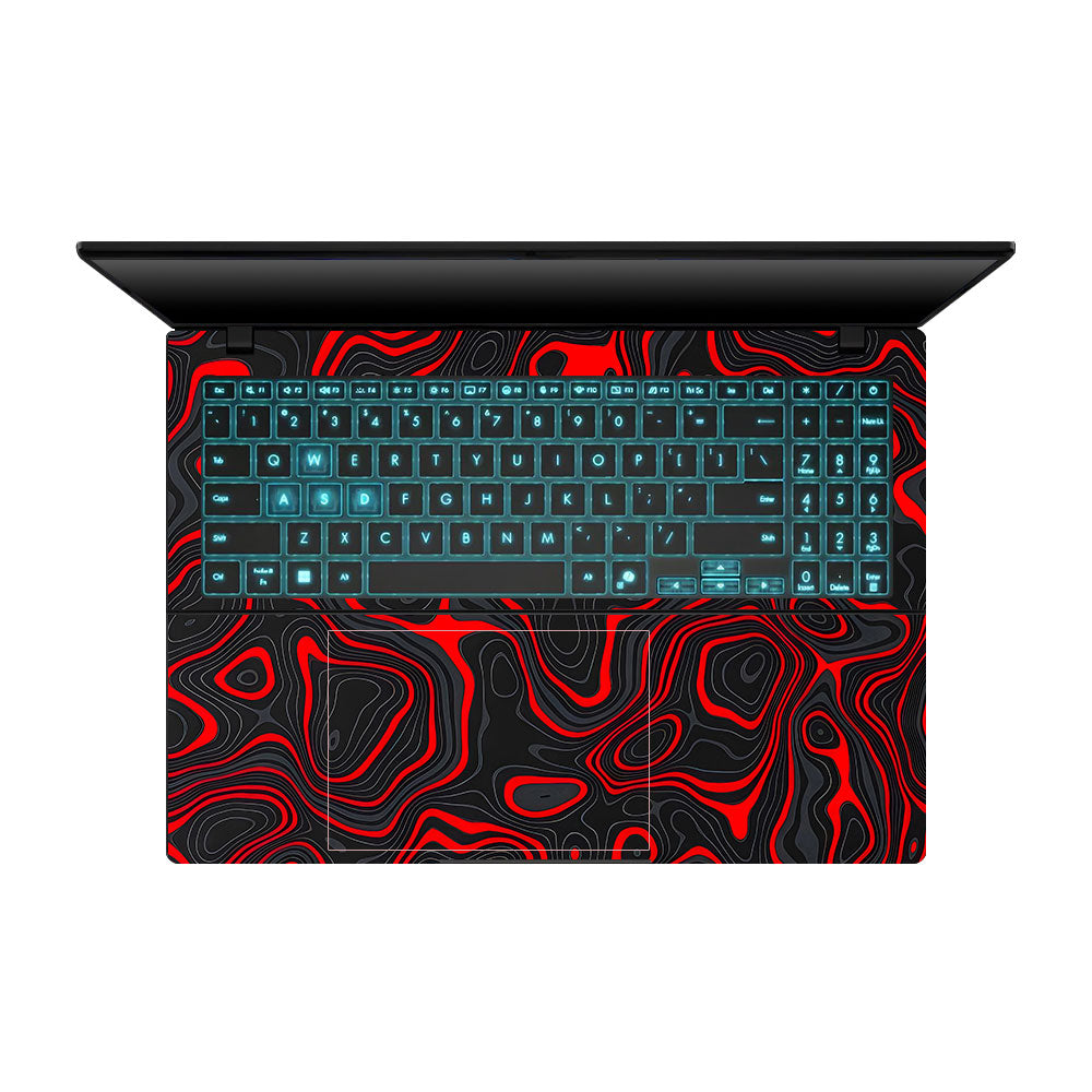 Crimson Waves Asus Gaming V16 V3607 Laptop Skin