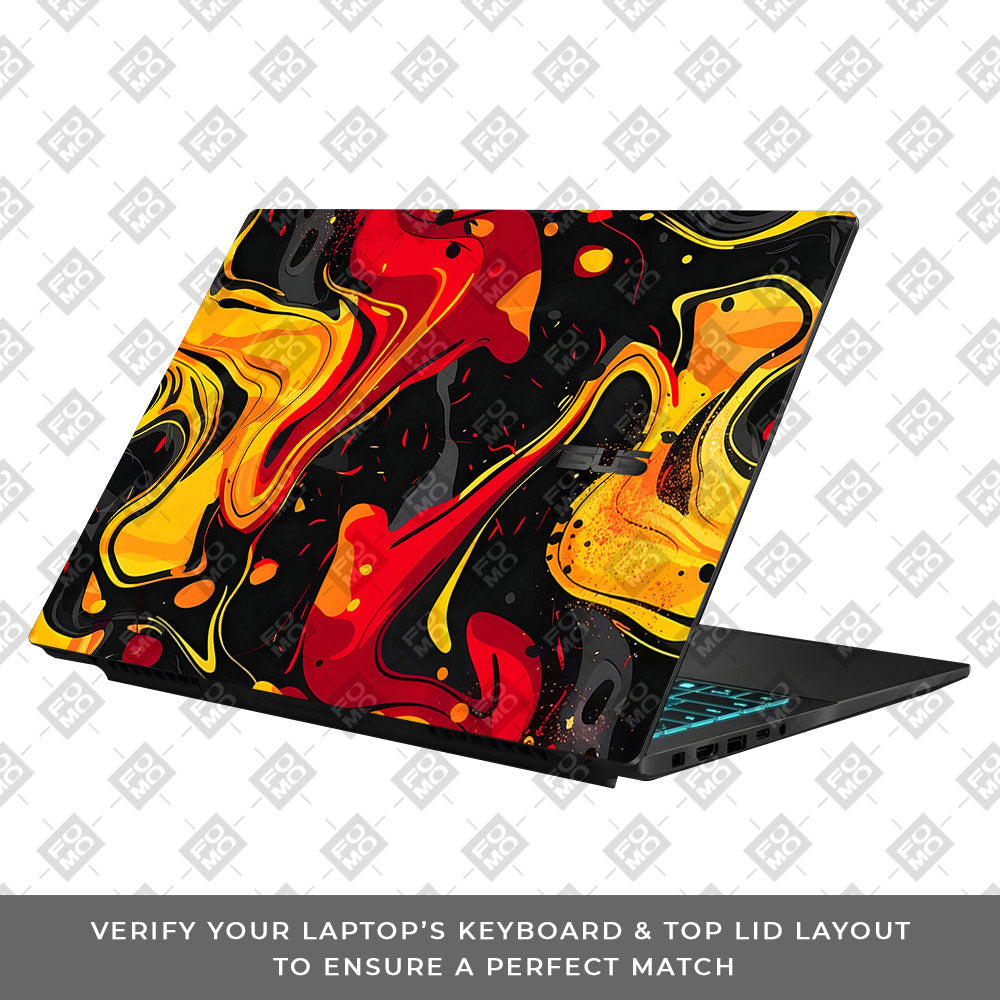 Lava Burst Asus Gaming V16 V3607 Laptop Skin