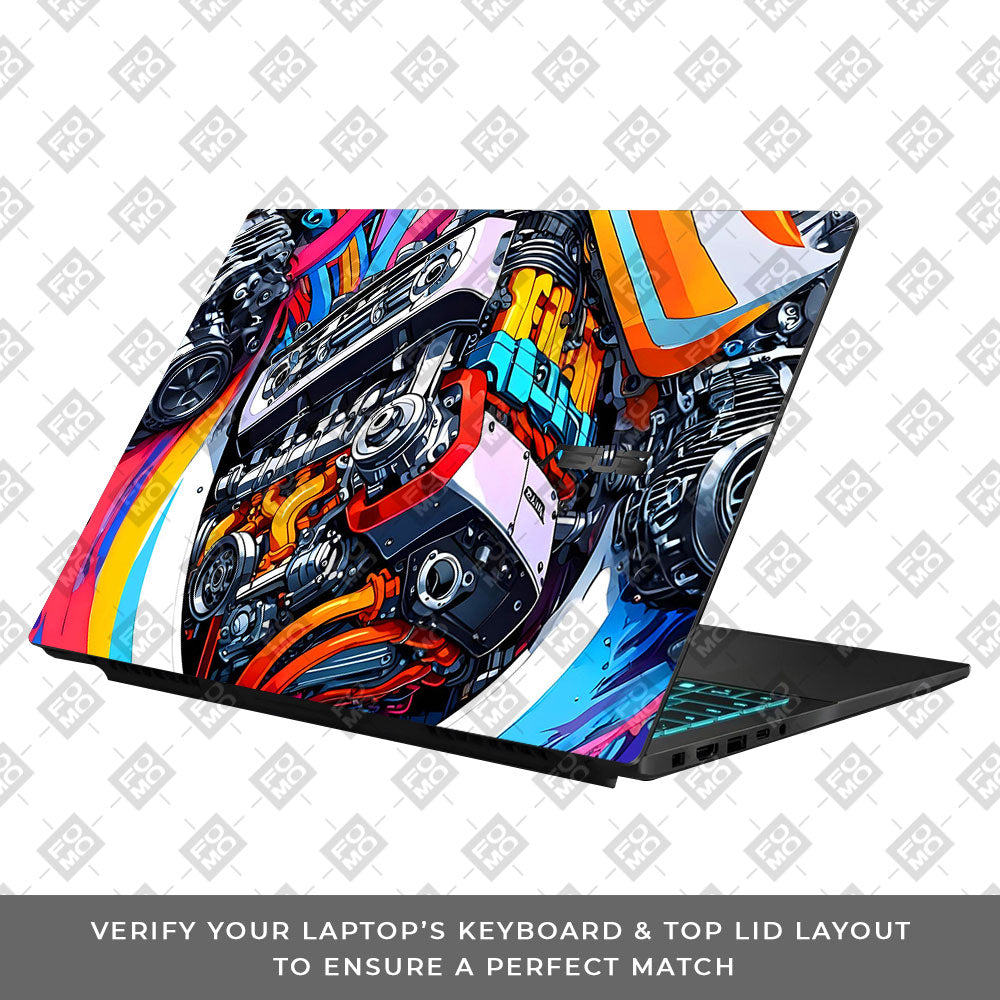 Power in Motion Asus Gaming V16 V3607 Laptop Skin