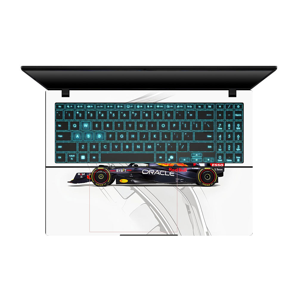 Red Bull Racing in Action Asus Gaming V16 V3607 Laptop Skin