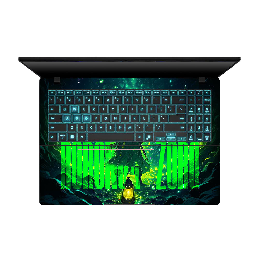 Roronoa Zoro Green Fury Asus Gaming V16 V3607 Laptop Skin
