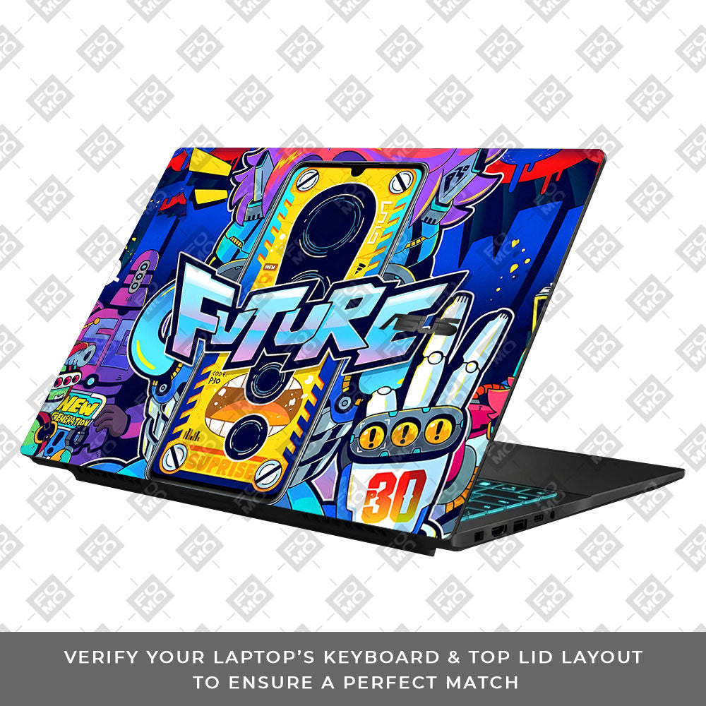 Futuristic Cyberpunk Vision Asus Gaming V16 V3607 Laptop Skin