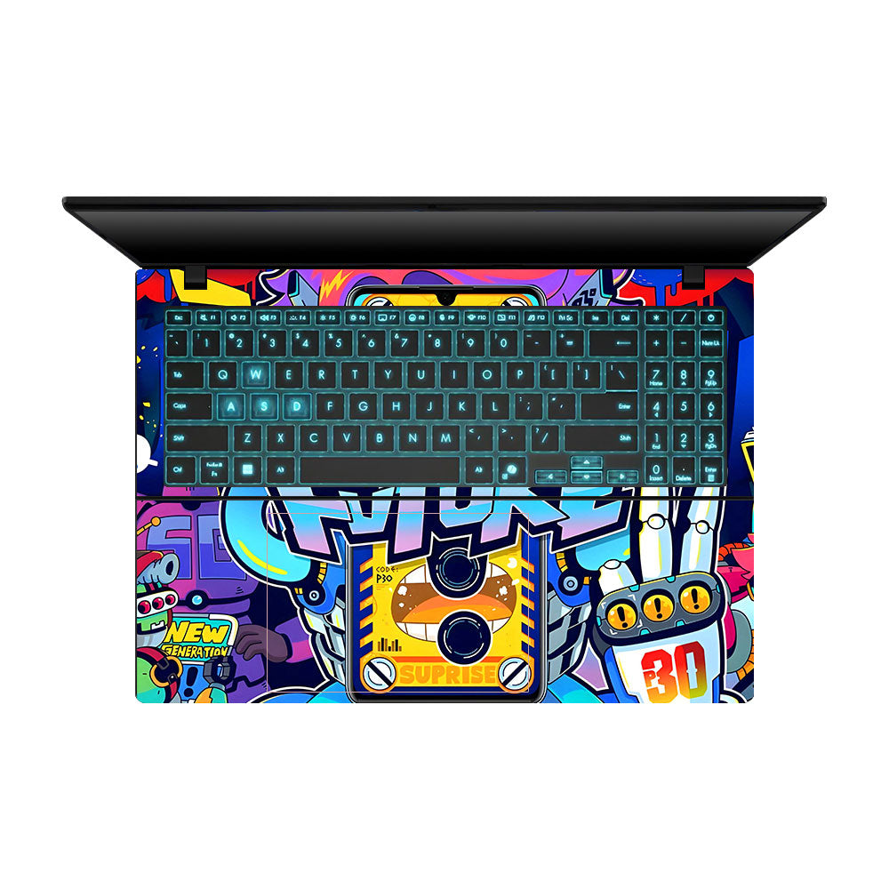 Futuristic Cyberpunk Vision Asus Gaming V16 V3607 Laptop Skin
