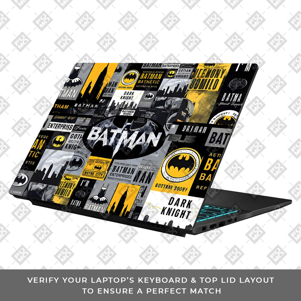 Dark Hero Collage Asus Gaming V16 V3607 Laptop Skin