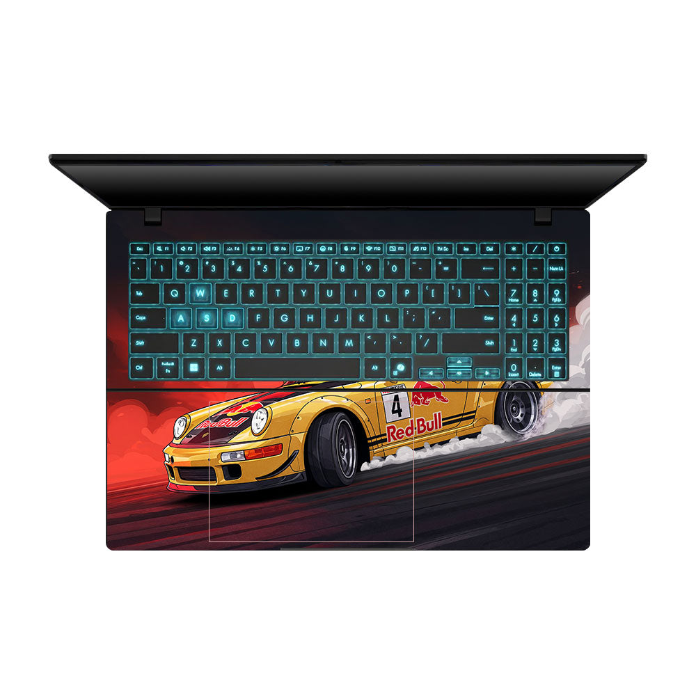 Porsche 911 Red Bull Classic Racer Asus Gaming V16 V3607 Laptop Skin