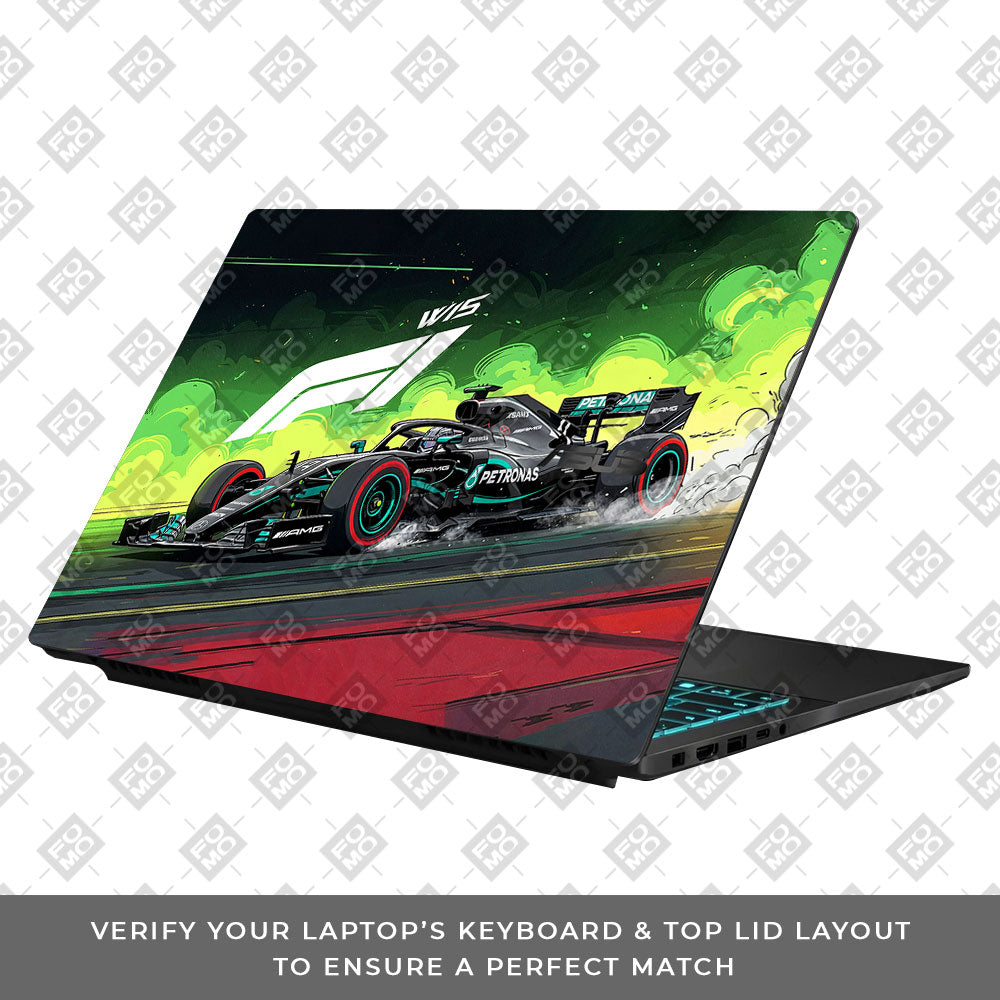 W15 F1 Red Bull x AMG Velocity Asus Gaming V16 V3607 Laptop Skin
