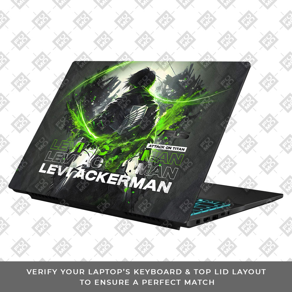 Neon Anime Swordsman Asus Gaming V16 V3607 Laptop Skin