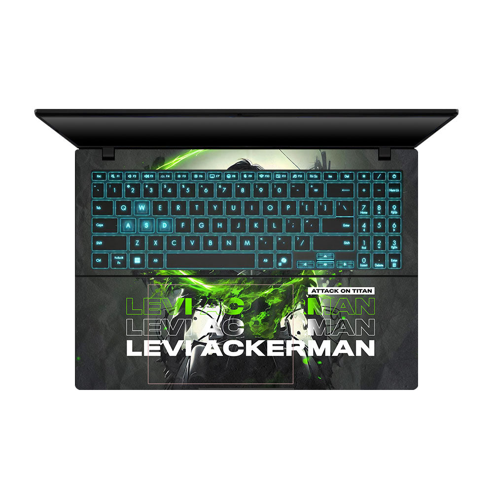 Neon Anime Swordsman Asus Gaming V16 V3607 Laptop Skin