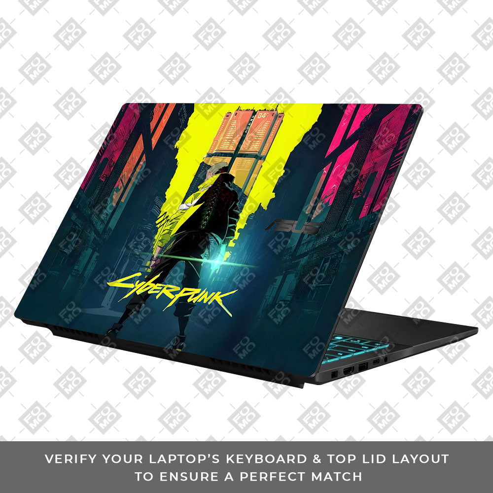 Cyberpunk Uprising Asus Gaming V16 V3607 Laptop Skin