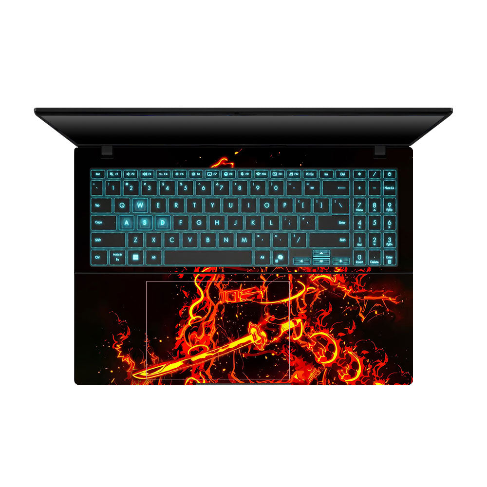 Rengoku Blazing Inferno Asus Gaming V16 V3607 Laptop Skin
