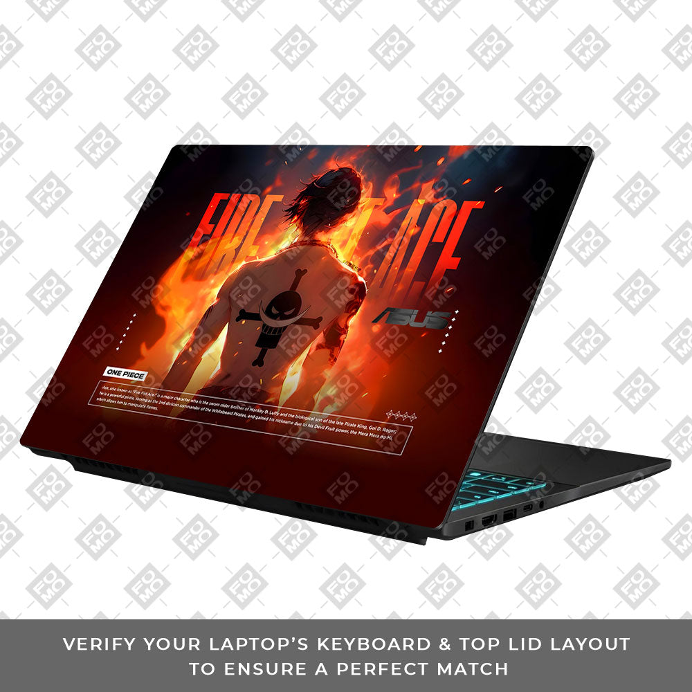 Anime Fire Pirate Asus Gaming V16 V3607 Laptop Skin