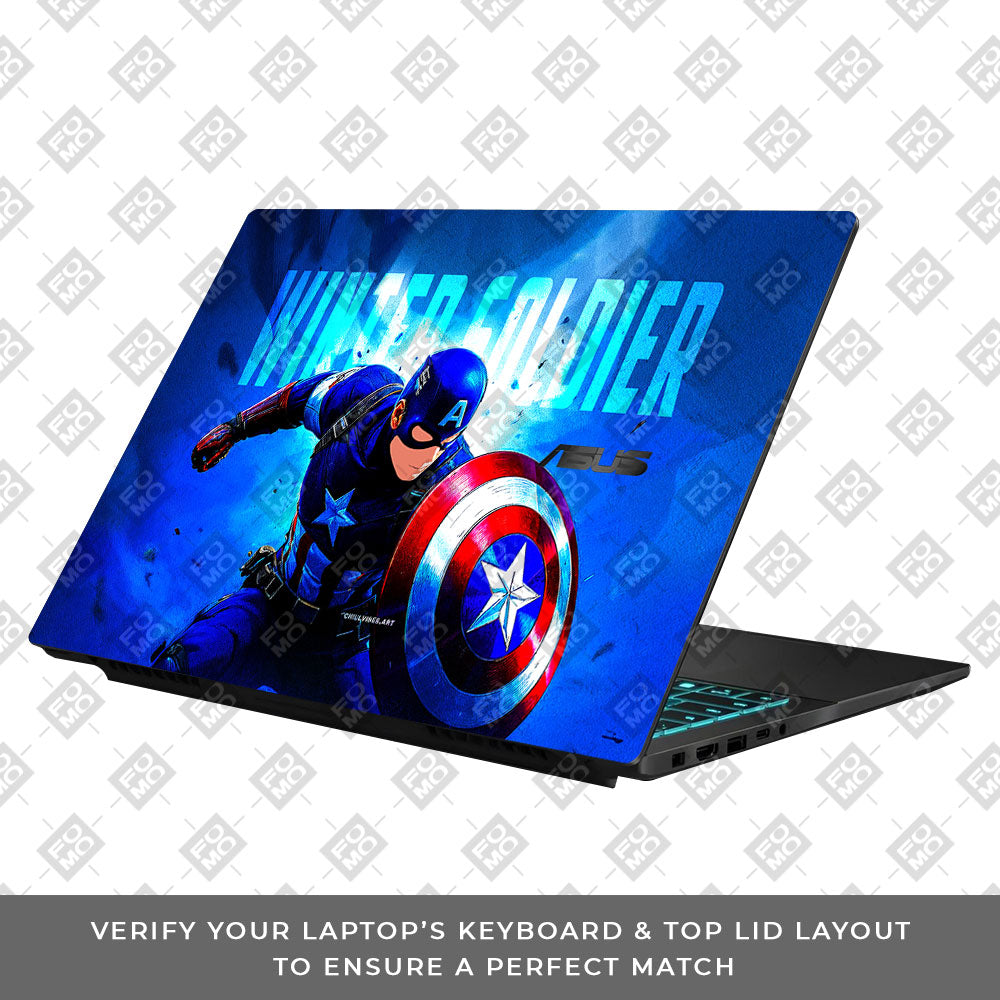 Shield of Justice Captain America Asus Gaming V16 V3607 Laptop Skin