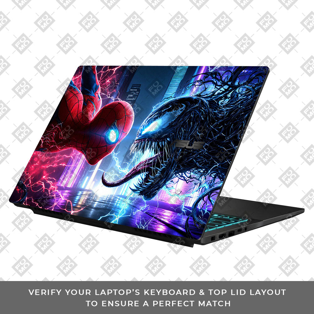 Spiderman vs Venom Showdown Asus Gaming V16 V3607 Laptop Skin