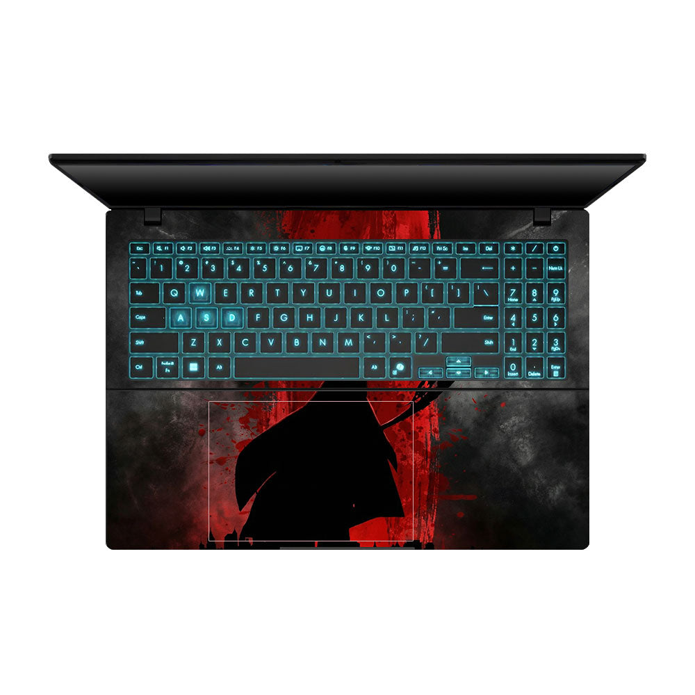 Red Villain Silhouette Asus Gaming V16 V3607 Laptop Skin