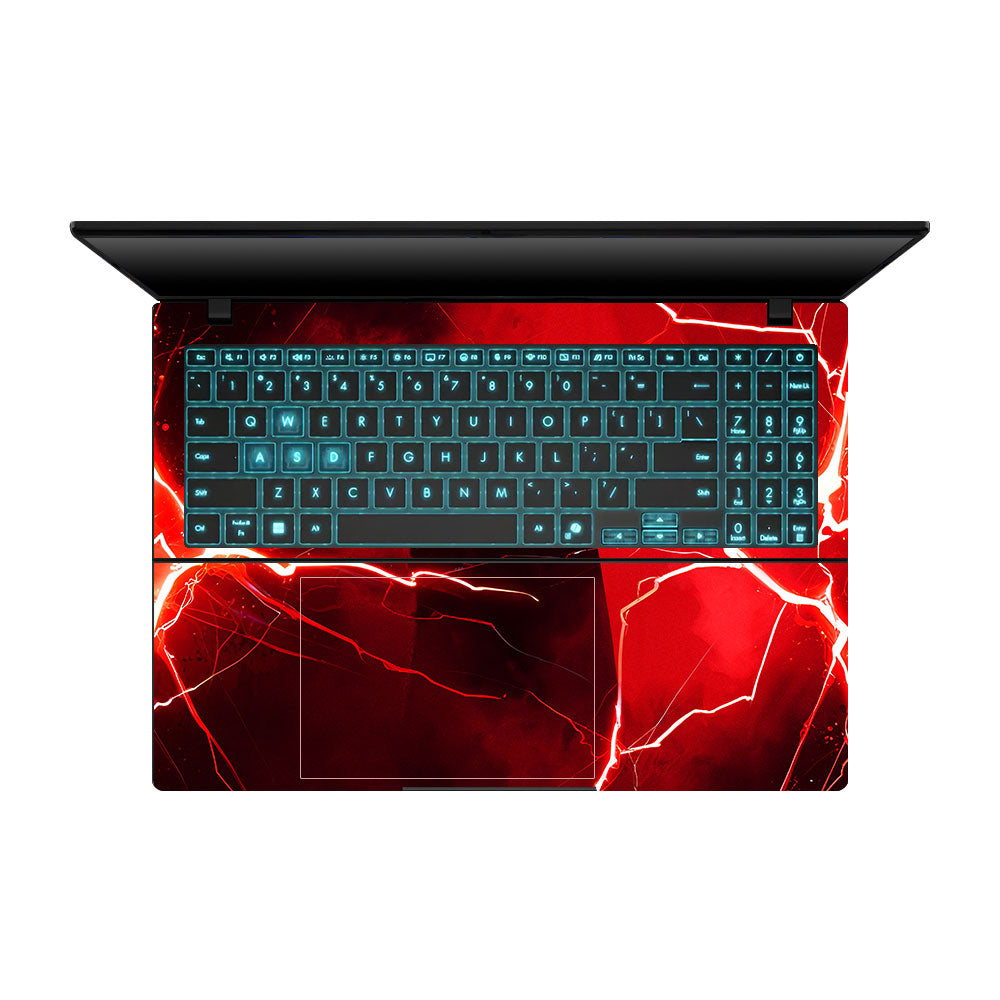 Red Rage Batman Asus Gaming V16 V3607 Laptop Skin