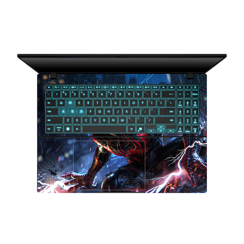 Neon Web Hero Asus Gaming V16 V3607 Laptop Skin