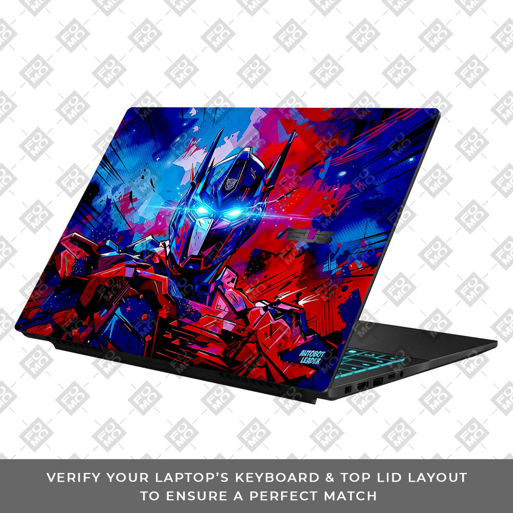 Optimus Prime Transformer Asus Gaming V16 V3607 Laptop Skin