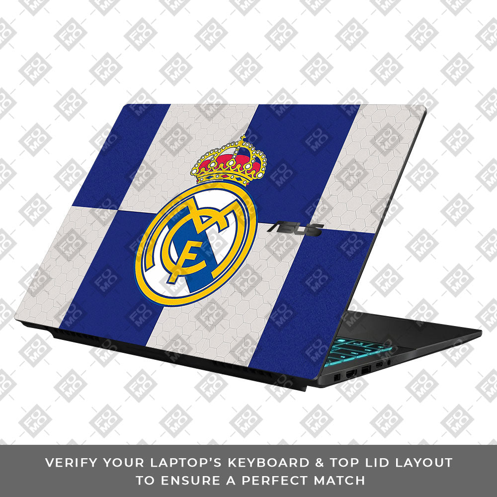 Royal Reign Real Madrid Glory Asus Gaming V16 V3607 Laptop Skin