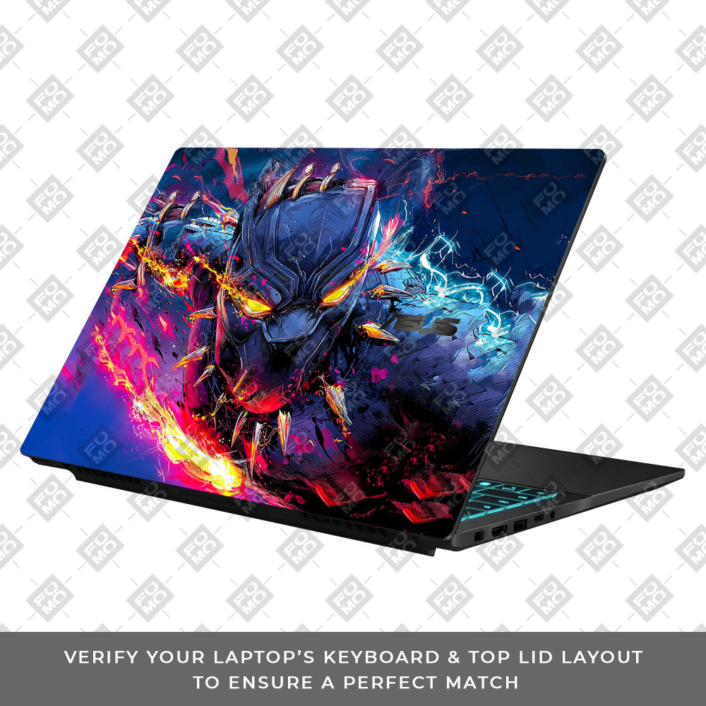 Vibranium Fury Wakandan Charge Asus Gaming V16 V3607 Laptop Skin