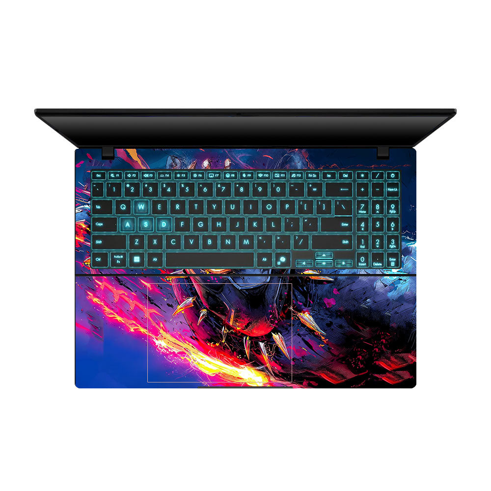 Vibranium Fury Wakandan Charge Asus Gaming V16 V3607 Laptop Skin