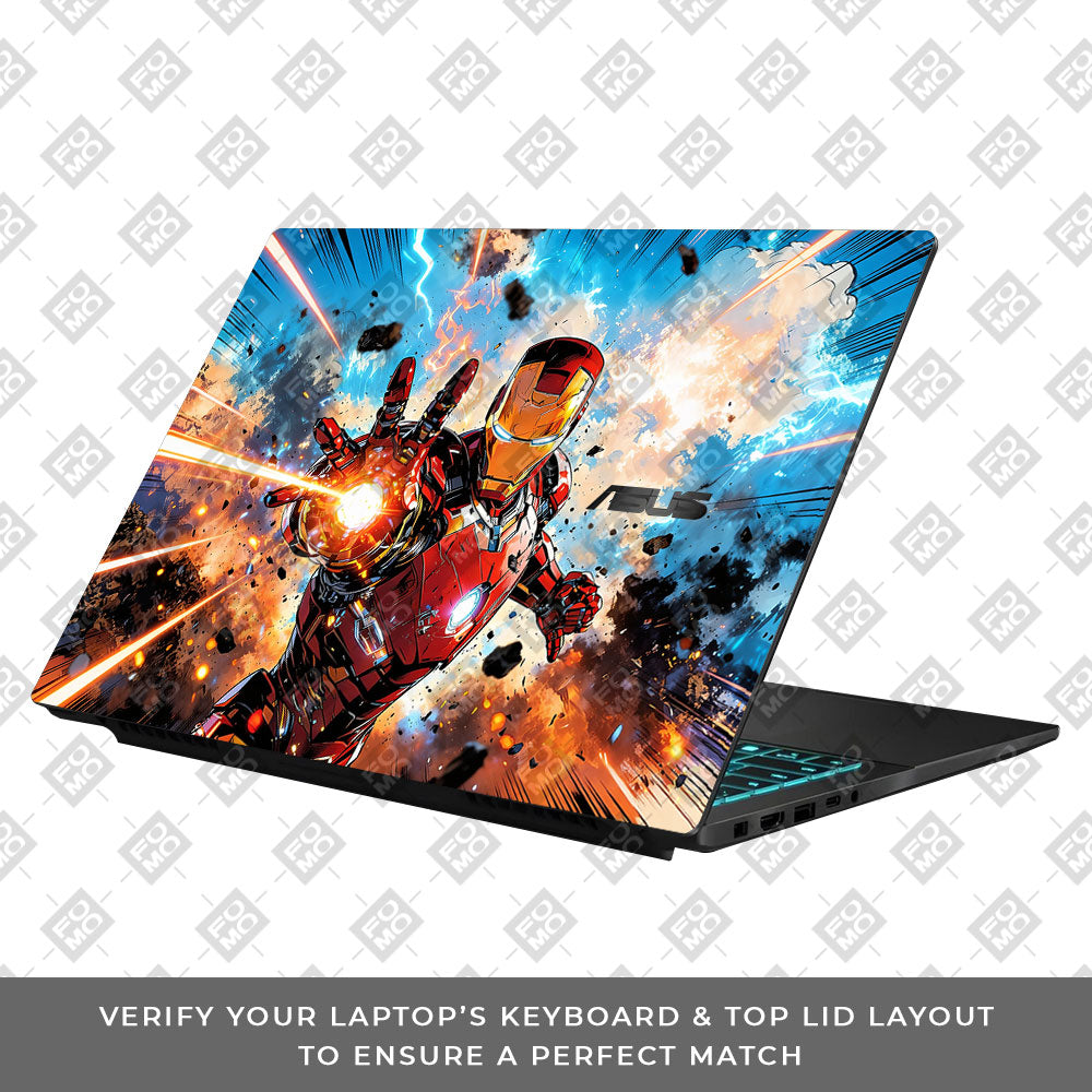Iron Impact The Arc Reactor Asus Gaming V16 V3607 Laptop Skin