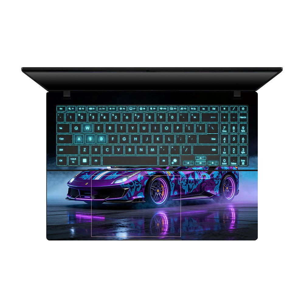 Psycho Drive Ferrari 488 Asus Gaming V16 V3607 Laptop Skin