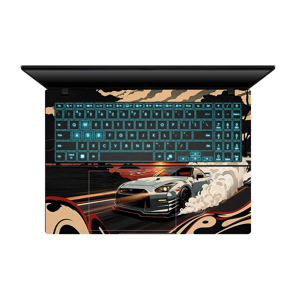 Samurai Rising Sun GTR Asus Gaming V16 V3607 Laptop Skin
