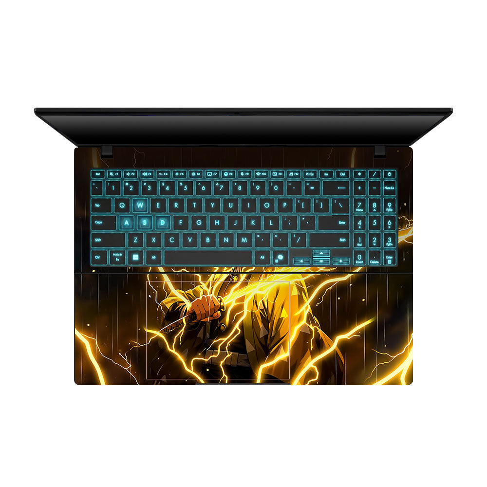 Thunder Soul Lightning Zenitsu Asus Gaming V16 V3607 Laptop Skin
