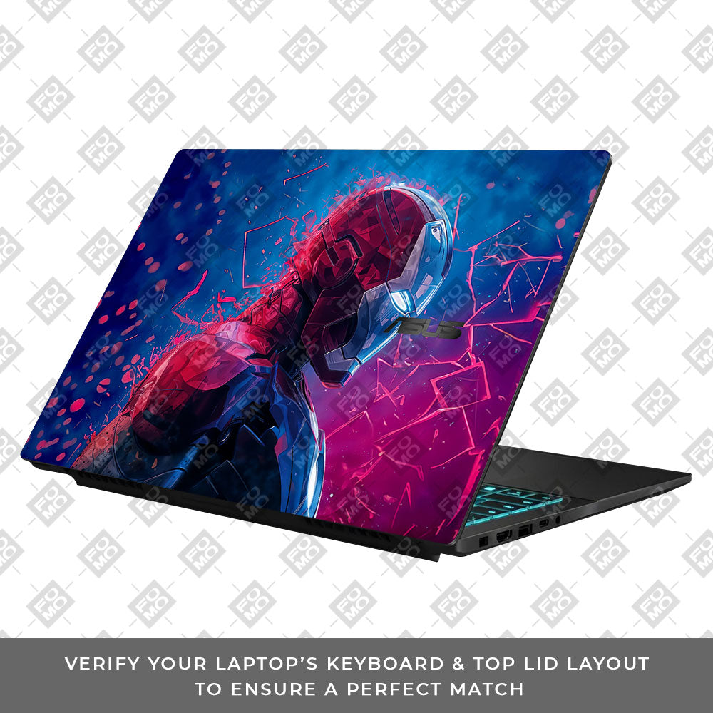 Neon Armored Hero Asus Gaming V16 V3607 Laptop Skin