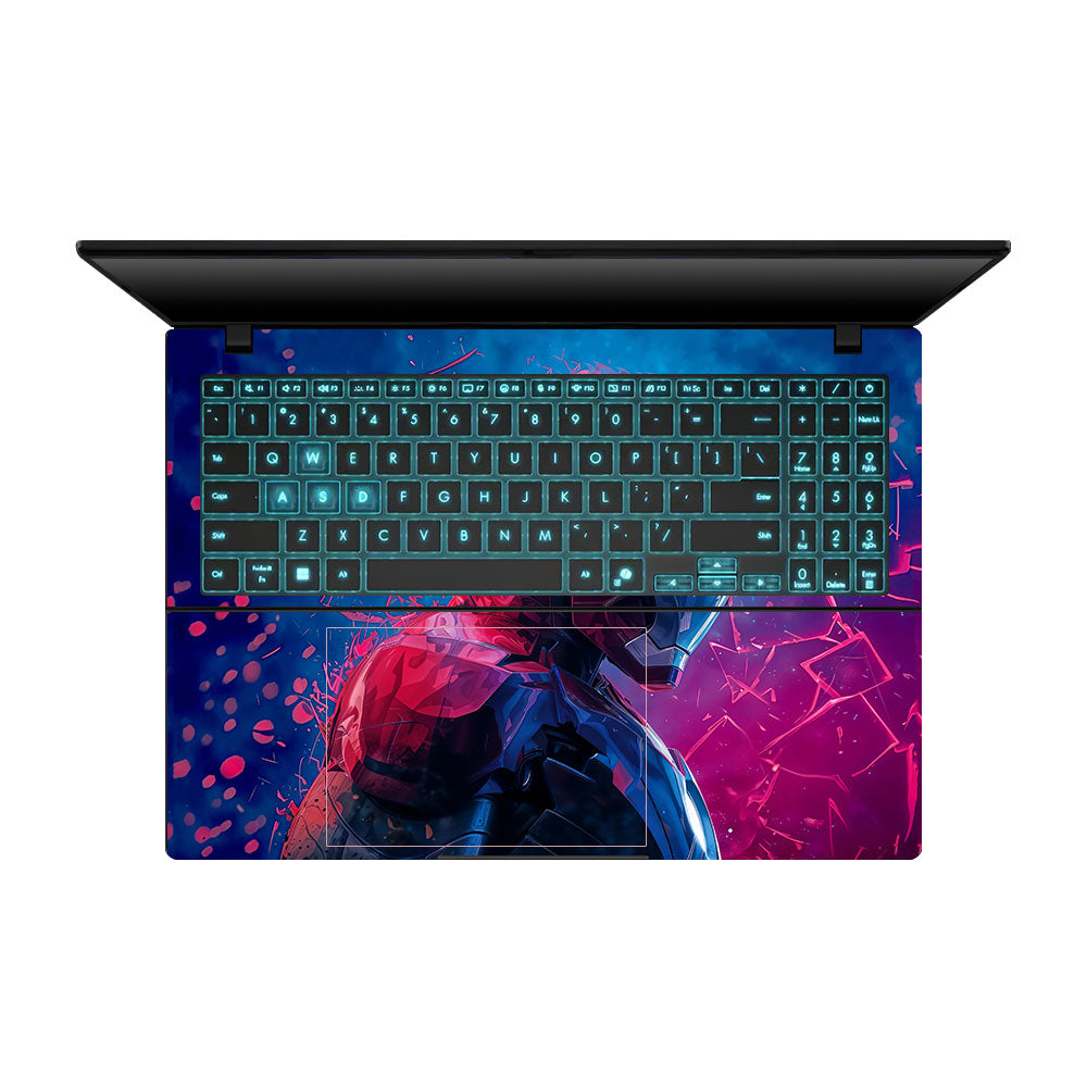Neon Armored Hero Asus Gaming V16 V3607 Laptop Skin