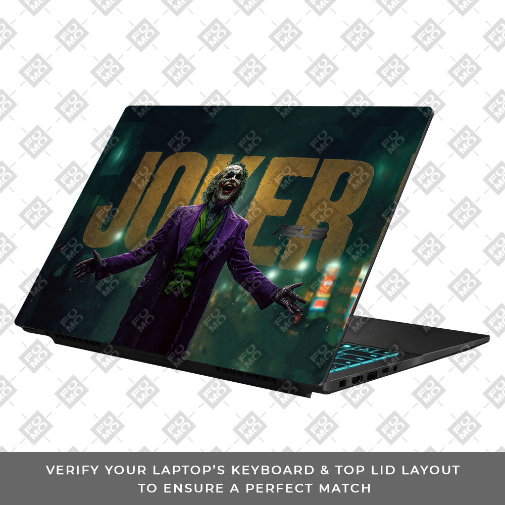The Joker Chaos Asus Gaming V16 V3607 Laptop Skin
