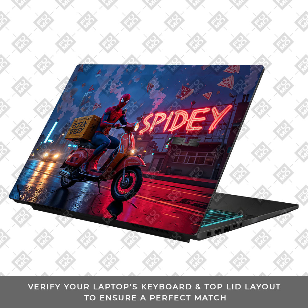 Pizza Spidey Asus Gaming V16 V3607 Laptop Skin