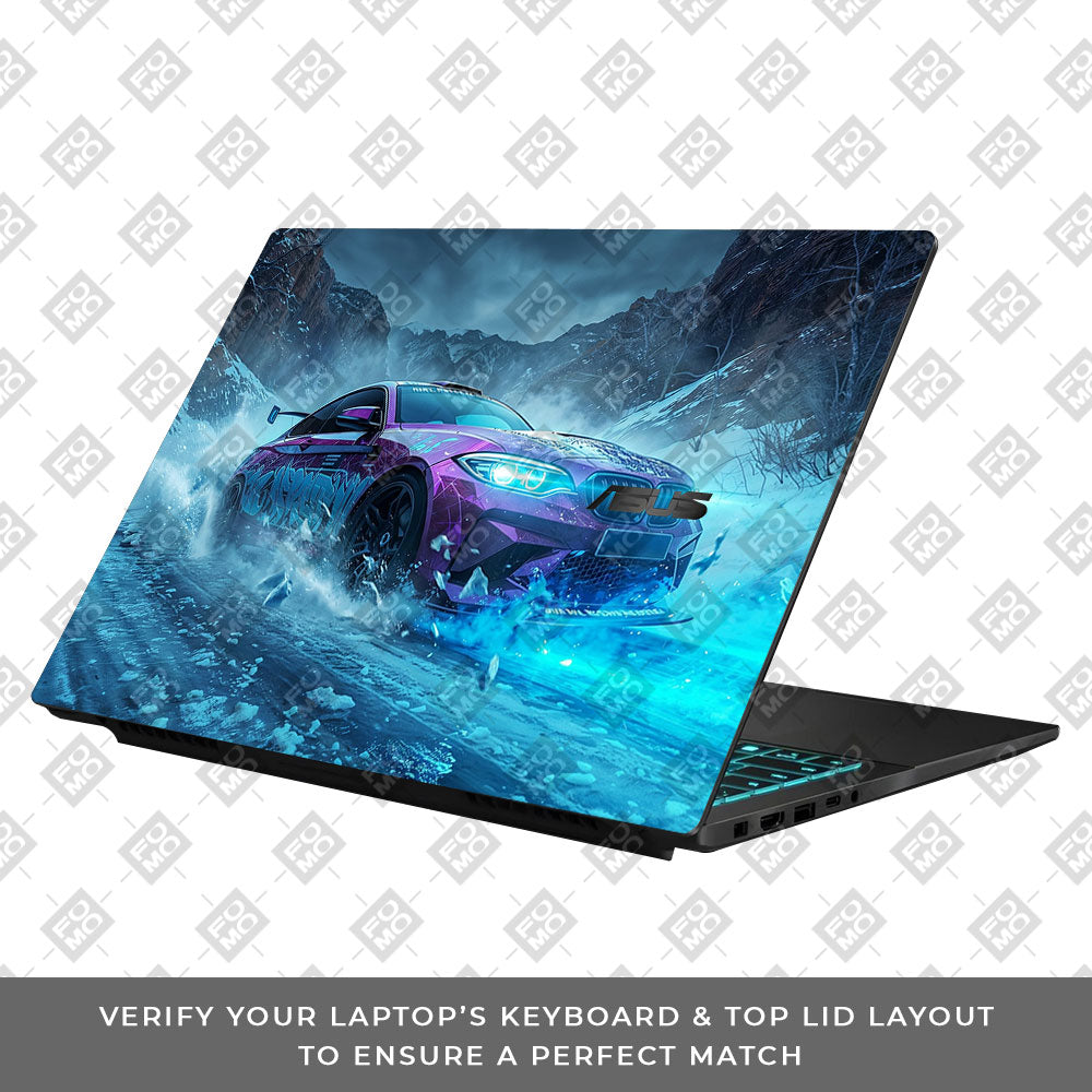 Neon Drift Car Asus Gaming V16 V3607 Laptop Skin