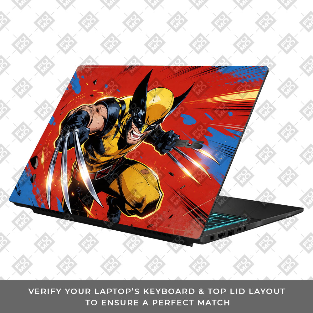 Claw Comic Hero Asus Gaming V16 V3607 Laptop Skin