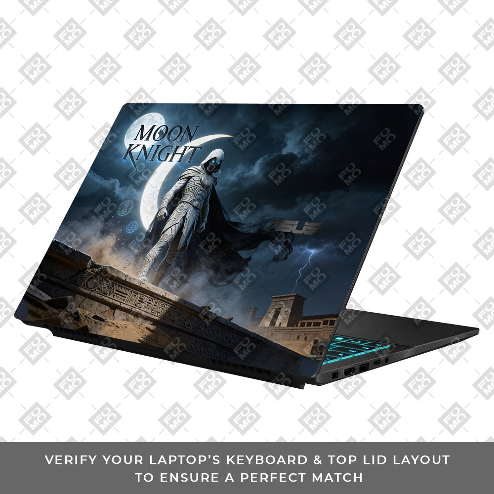 White Moon Vigilante Asus Gaming V16 V3607 Laptop Skin