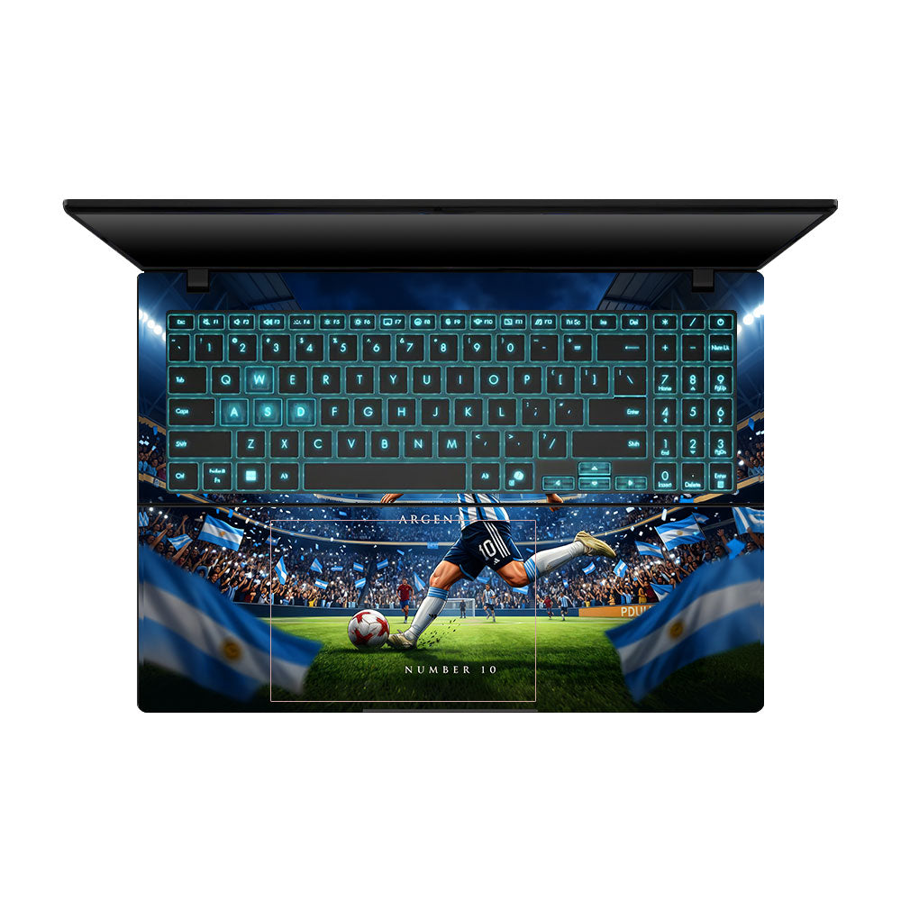 Messi World Champ Energy Asus Gaming V16 V3607 Laptop Skin