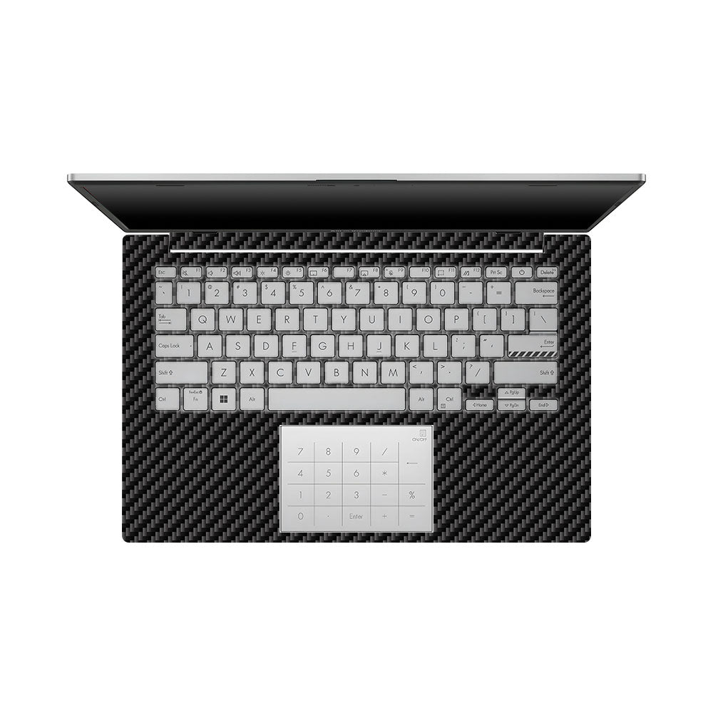 Textured Carbon Fibre Asus Vivobook Go 14 E1404 Laptop Skin