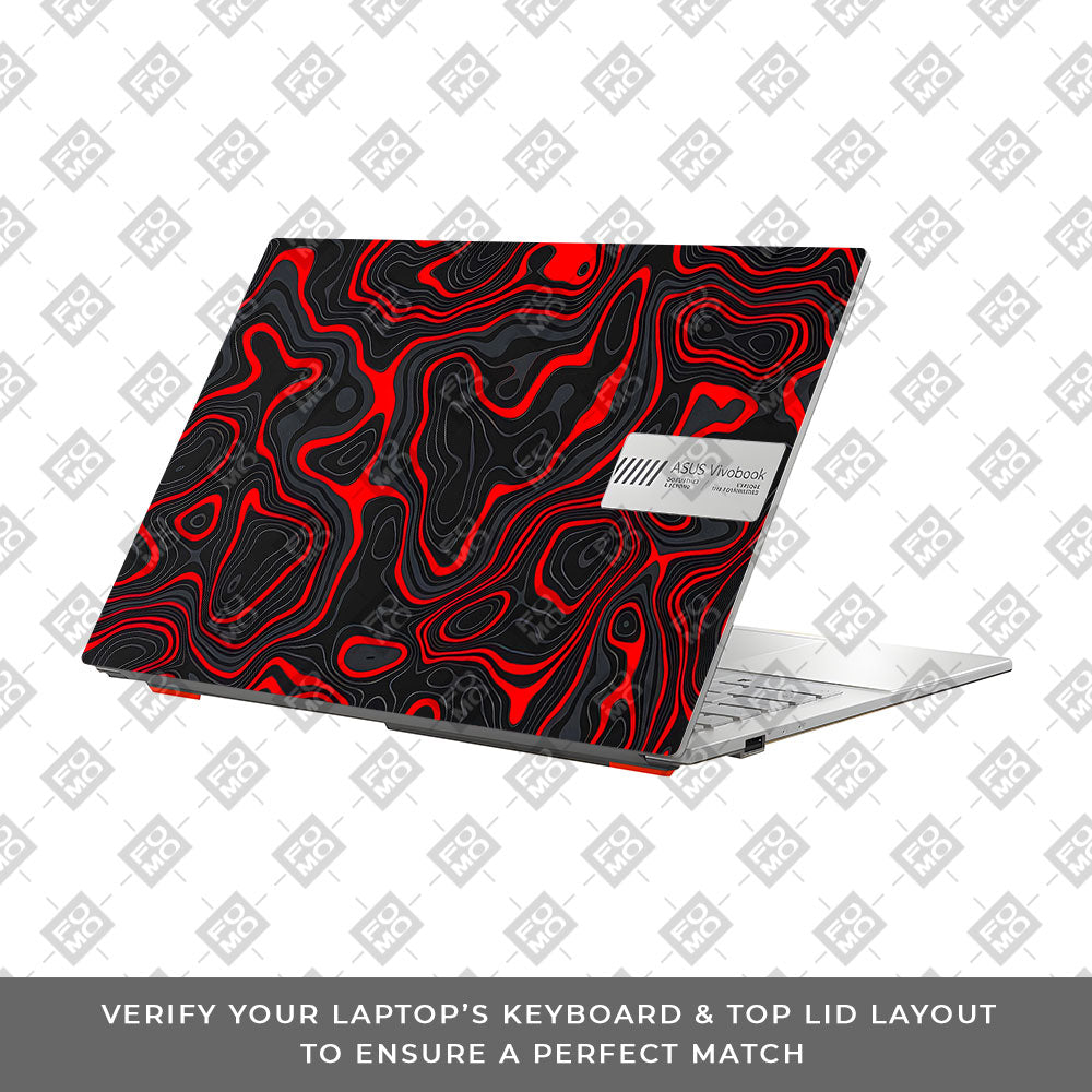 Crimson Waves Asus Vivobook Go 14 E1404 Laptop Skin