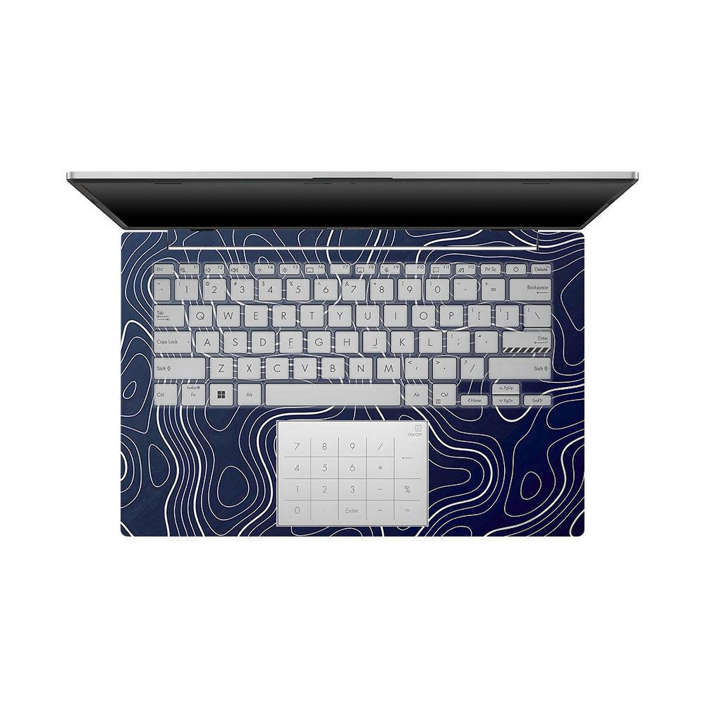 Fluid Lines Design Asus Vivobook Go 14 E1404 Laptop Skin