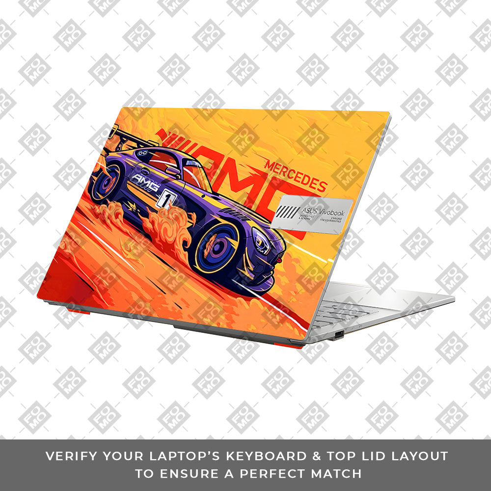 Mercedes AMG Asus Vivobook Go 14 E1404 Laptop Skin