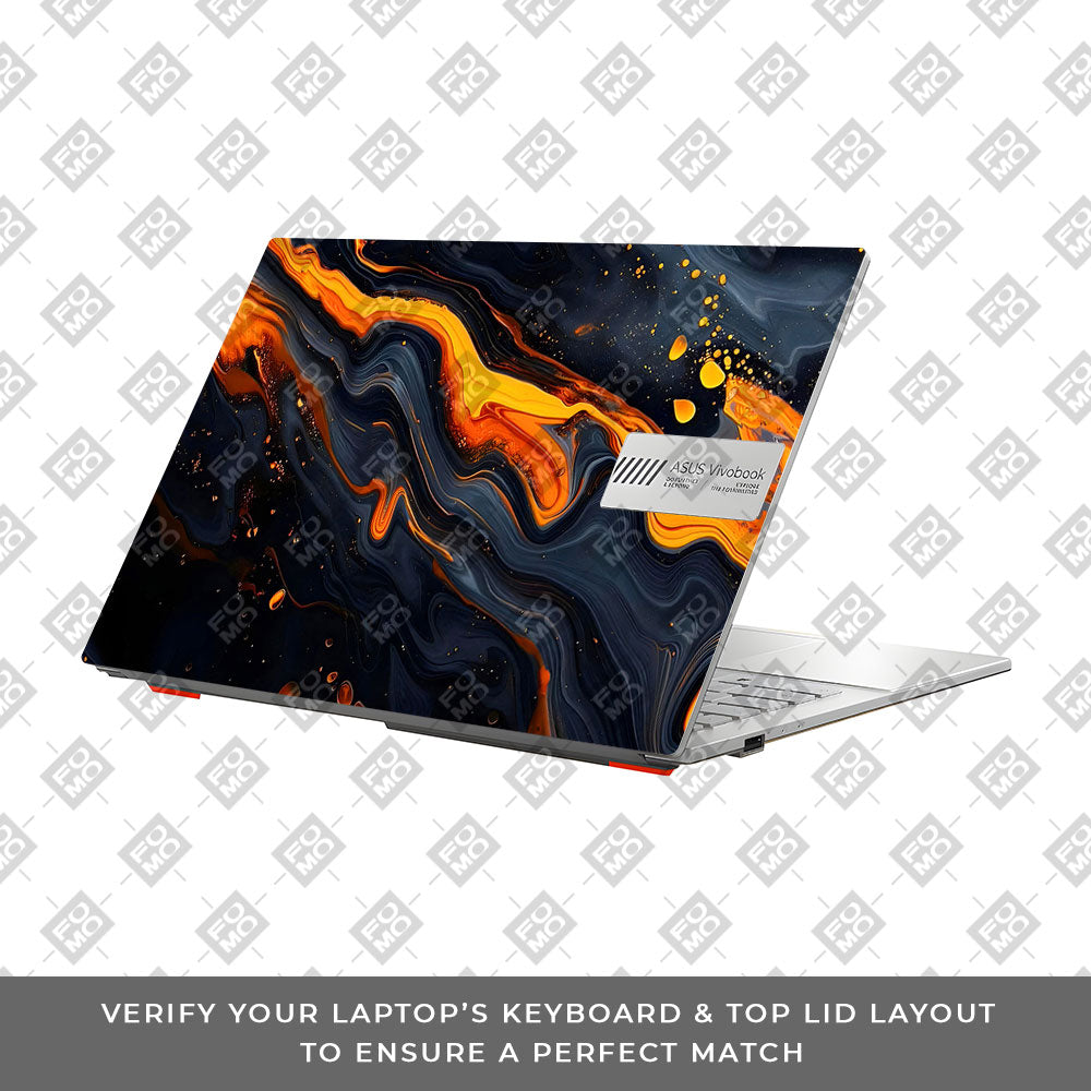 Lava Marble Asus Vivobook Go 14 E1404 Laptop Skin