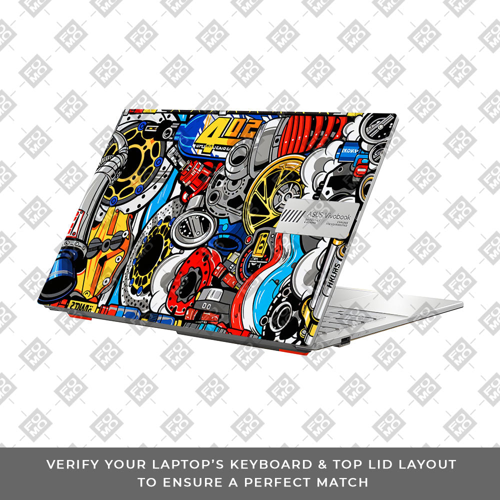 Mechanical Chaos Asus Vivobook Go 14 E1404 Laptop Skin