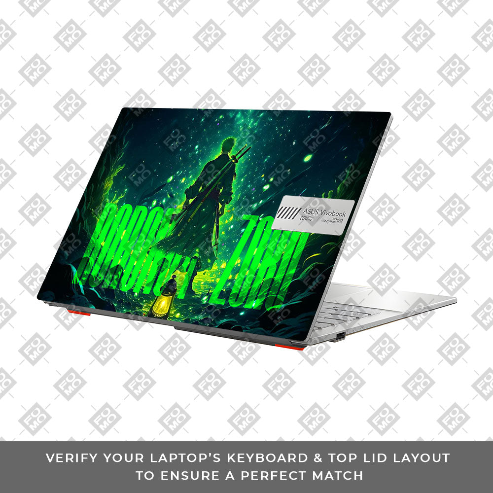 Roronoa Zoro Green Fury Asus Vivobook Go 14 E1404 Laptop Skin