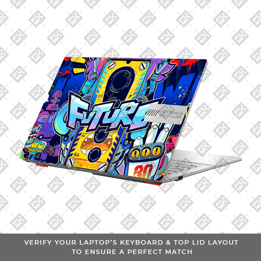 Futuristic Cyberpunk Vision Asus Vivobook Go 14 E1404 Laptop Skin